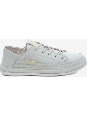 Greyder Kadın Kirli Beyaz Hakiki Deri Sneaker Ayakkabı 5Y2SA33670
