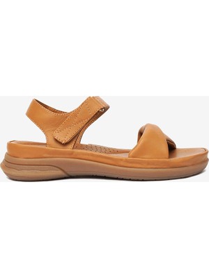 Greyder Kadın Taba Hakiki Deri Sandalet 5Y2FS33580