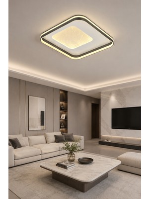 Esslight Silva 50 cm Led Avize 3 Renk Işık Modlu (Beyaz / Sarı / Gün Işığı)