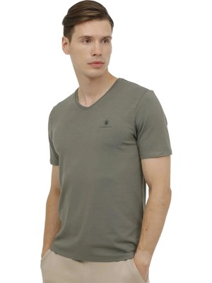 Lumberjack Erkek Tişört 4m M-CT106 Bsc V Nk T-Sh 4fx 101497400
