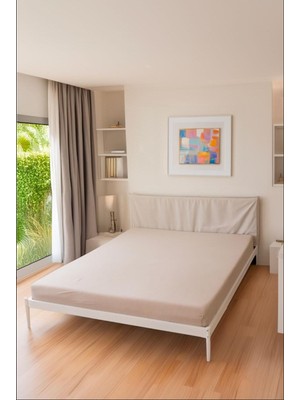 Seraser Home Tekstil Soft Lastikli Penye Çarşaf | Pamuklu Dört Mevsim Düz Renk Çarşaf