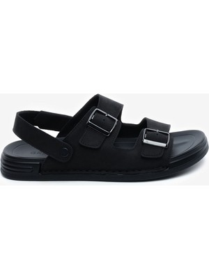 Greyder Erkek Siyah Hakiki Deri Sandalet 5Y1CS64700
