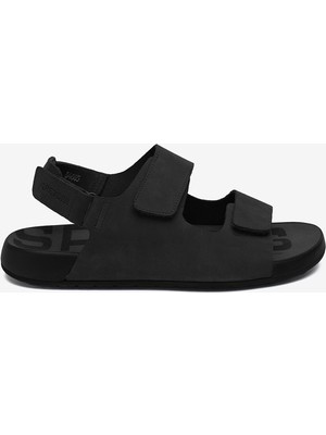 Greyder Erkek Siyah Nubuk Hakiki Deri Sandalet 5Y1CS64685