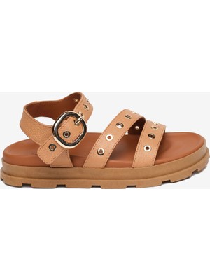 Greyder Kadın Taba Hakiki Deri Sandalet 5Y2CS34470