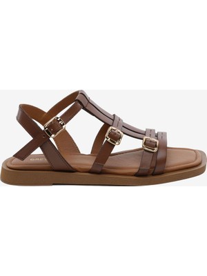Greyder Kadın Taba Hakiki Deri Sandalet 5Y2CS59251