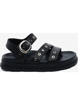 Kadın Siyah Hakiki Deri Sandalet 5Y2CS34470