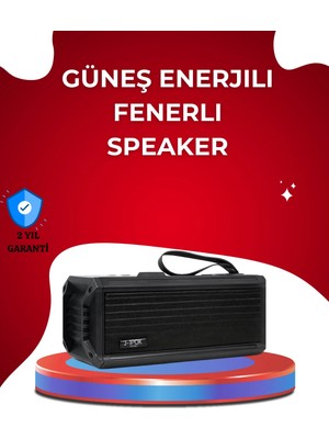 J-Ipox P520 Solar Enerjili Bluetooth Hoparlör Fm Radyolu 8W Ses