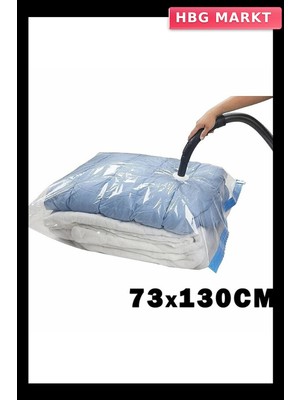 HBG Markt 73X130 Jumbo Vakumlu Poşet Hurç Bag