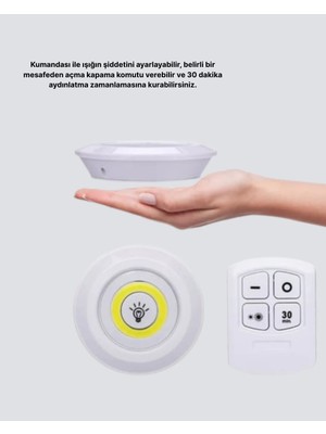 Dekoratif ve Pratik 3’lü Kumandalı Spot LED Aydınlatma