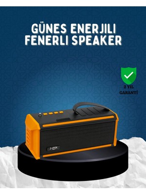 J-Ipox P520 Bluetooth Hoparlör 8W Güçlü Ses Solar Şarj Fm Radyo