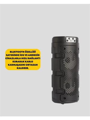 Kompakt Tasarım, Yüksek Ses Performansı – Çoklu Giriş Seçenekli Kablosuz Hoparlör (Bluetooth, Usb, Sd Kart, Aux)
