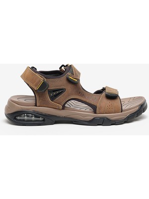 Greyder Erkek Vizon Hakiki Deri Sandalet 6Y1CS14522