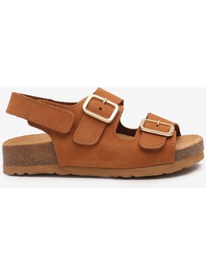 Greyder Kız Çocuk Sigaro Hakiki Deri Nubuk Sandalet 6Y5ZS59645