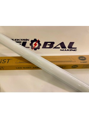 Lampist 20 Watt LED Bant Armatür 60 cm – Sıva Üstü Ince Kasa 6500K Beyaz Işık Çizgisel Tavan Lambası