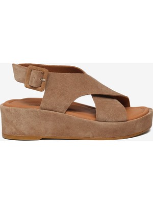 Greyder Kadın Tütün Hakiki Deri Comfort Sandalet 6Y2CS35821