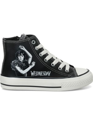 Wednesday Pama.f Siyah Kız Çocuk High Sneaker