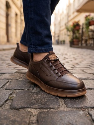 Voyager M1142 Erkek Hakiki Deri Casual Ayakkabı