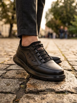 Voyager M1142 Erkek Hakiki Deri Casual Ayakkabı
