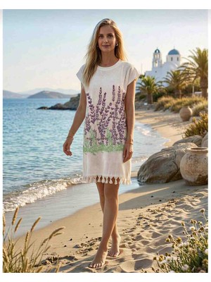 Trendol Fashion Life Peştemal / Kadın Yazlık Çiçek Desenli Plaj Elbisesi