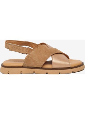 Greyder Kadın Taba Hakiki Deri Sandalet 6Y2CS35800