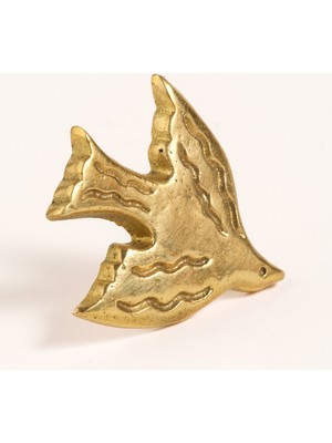 Zsa Zsa Zsu Lotus Pirinç Pirinç Dekoratif Obje 4x3.5 Cm