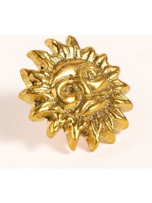Zsa Zsa Zsu Lotus Pirinç Pirinç Dekoratif Obje 3x2 Cm