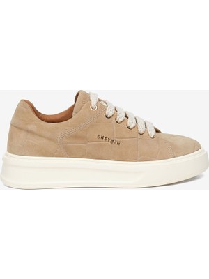 Greyder Kadın Bej Hakiki Deri Sneaker Ayakkabı 6Y2SA35320Y