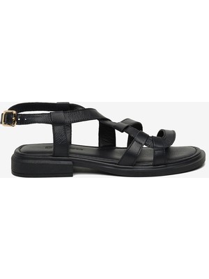 Greyder Kadın Siyah Hakiki Deri Sandalet 6Y2US59350