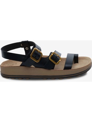 Greyder Kadın Siyah Hakiki Deri Sandalet 6Y2FS59205