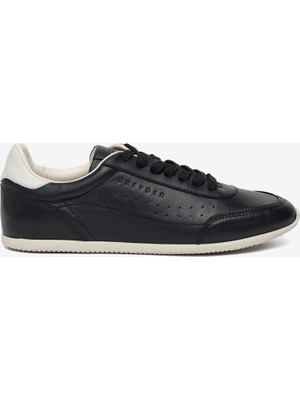 Greyder Kadın Siyah Hakiki Deri Sneaker Ayakkabı 6Y2UA35610