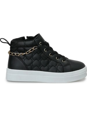 I Cool Corve F Siyah Kız Çocuk High Sneaker
