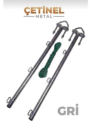 Çetinel Metal Balkon Çamaşır Askısı Balkon Çamaşır Kurutmalık Kilit Askilı