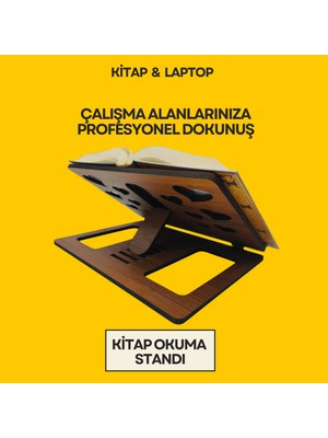 6 Kademeli Katlanabilir Kitap Okuma Standı – Laptop ve Tablet Için Hava Çıkışlı