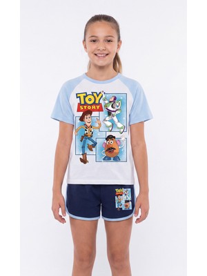 Vaxy Style Toy Story Baskılı Çocuk Takım Woody Buzz Lightyear Mr. Potato Head Karakterli Kısa Kollu Tişört Şort Takım