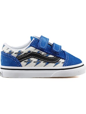 Vans Old Skool V Çocuk Günlük Ayakkabı VN000VB20FG1 Mavi