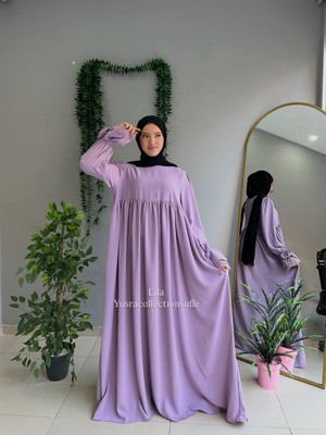 Yüsra Collection Erva Abaya Tesettür Elbise