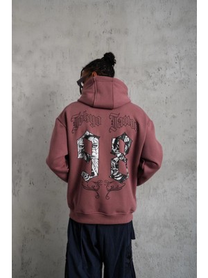 Hsc Bilişim 98 Baskılı Kapşonlu Sweat - Gri