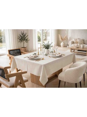 Velnox Colber Masa Örtüsü 160X220 cm – Dertsiz, Leke Tutmaz, Şık ve Dekoratif Masa Örtüsü