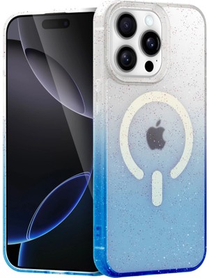Magicool Iphone 15 Pro Pummel Shiny Magsafe Kapak - Mavi
