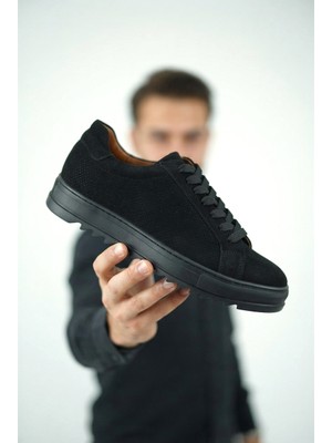 Zerenyus ZRK-XDX2 Exclusive Siyah Süet Erkek Casual Ayakkabı