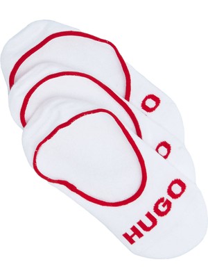 Hugo Erkek Dokuma Kumaş Marka Logolu Beyaz Çorap 50514921-100
