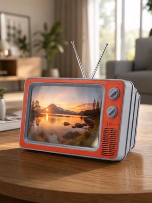 Aslanoğlu Store Telefon Ekran Büyütücü 3D Hd Lens Retro Tv Görünümlü Katlanabilir Mobil Ekran