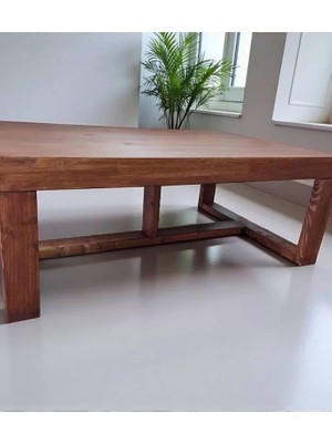 Kumsal Concept Ela Woodworking Watson Orta Sehpa 120X80 Fındık Kabuğu