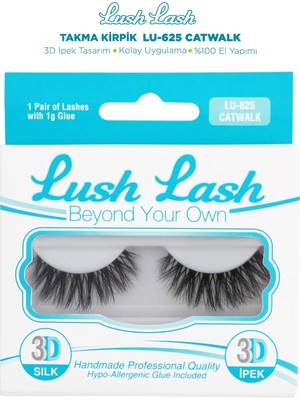 Lush Lash 3D İpek Takma Kirpik LU-625 Catwalk