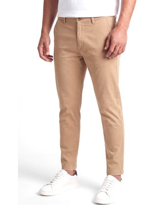 Boss Erkek Normal Kesim Düz Paça Bej Pantolon 50564354-260
