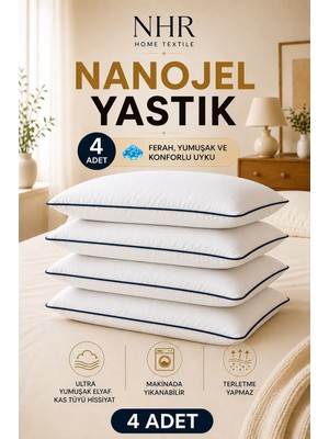 Nhr Home Nano Jel Dolgulu Otel Yastığı 50X70 1200GR / 4 Adet