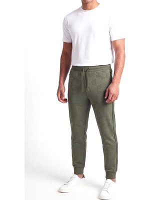 Boss Erkek Regular Fit Normal Bel Daralan Paça Pamuklu Haki Eşofman Altı 50566815-398