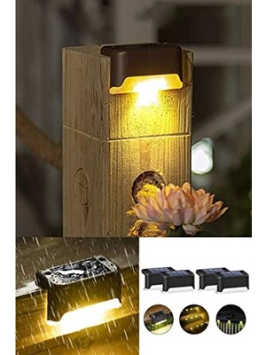 Odea Güneş Enerjili Bahçe LED Aydınlatma Seti, 4 Parça Dekoratif Aydınlatma