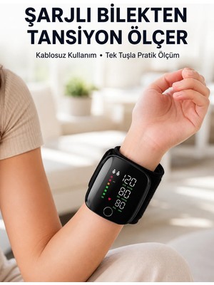 Aslanoğlu Store Otomatik Bilekten Tansiyon Ölçer Şarjlı Dijital Ölçüm Cihazı