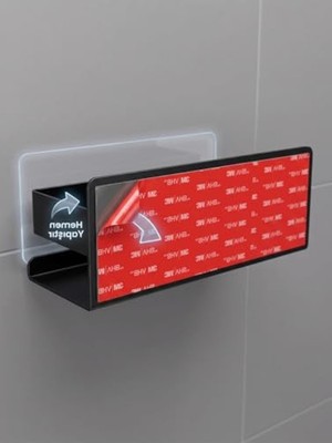 Odea Paslanmaz Metal Banyo Rafı, Yapışkanlı Duş Rafı, Kolay Montajlı Organizer